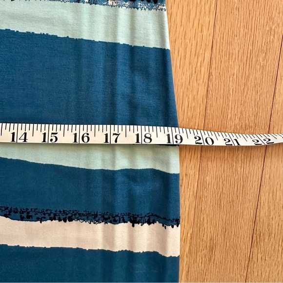 Anthropologie - Corey Lynn Calter Blue Striped Midi Tank Dress - Picture 9 of 10